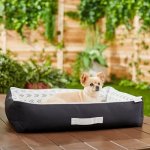 Frisco Indoor/Outdoor Modern Cuddler Bolster Cat & Dog Bed