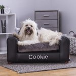 Moots Personalized Leatherette Sofa Cat & Dog Bed