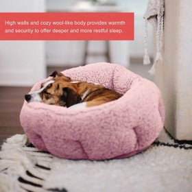 Best Friends by Sheri OrthoComfort Sherpa Bolster Cat & Dog Bed