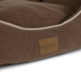 Carolina Pet Microfiber Low Profile Kuddler Memory Foam Orthopedic Bolster Dog Bed w/ Removable Cover