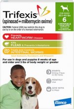 Trifexis Chewable Tablet for Dogs, 20.1-40 lbs, (Green Box)