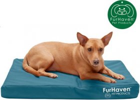 FurHaven Deluxe Oxford Orthopedic Indoor/Outdoor Dog & Cat Bed w/ Removable Cover