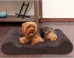 FurHaven Minky Plush Luxe Lounger Memory Foam Dog Bed w/Removable Cover