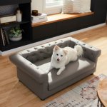 Frisco Leatherette Sofa Pet Bed