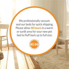 K&H Pet Products Superior Orthopedic Pillow Cat & Dog Be, Gray