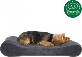 FurHaven Microvelvet Luxe Lounger Orthopedic Cat & Dog Bed w/Removable Cover