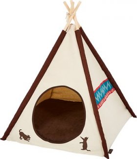 P.L.A.Y. Pet Lifestyle and You Teepee Tent Covered Cat & Dog Bed