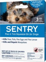Sentry Flea & Tick Spot Treatment for Dogs, under 15 lbs, 3 Doses (3-mos. supply)