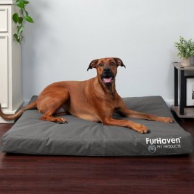 FurHaven Deluxe Oxford Orthopedic Indoor/Outdoor Dog & Cat Bed w/ Removable Cover