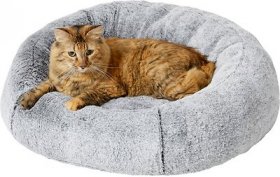 Frisco Plush Camel Back Donut Bolster Cat & Dog Bed