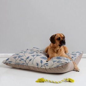 Deny Designs Leaves Pillow Cat & Dog Bed w/ Removable Cover