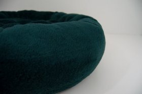 Bessie + Barnie Ultra Plush Deluxe Comfort Snuggle Bolster Cat & Dog Be, Green