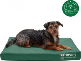 FurHaven Deluxe Oxford Cooling Gel Indoor/Outdoor Dog & Cat Bed w/ Removable Cover