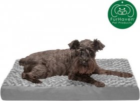 FurHaven NAP Deluxe Memory Foam Pillow Dog Bed w/Removable Cover