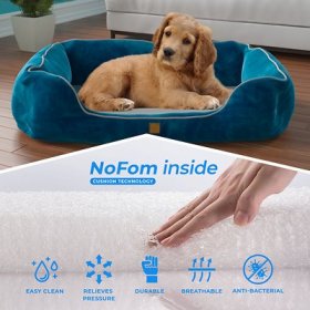 Pup Pup Kitty Heavenly Orthopedic Bolster Cat & Dog Bed w/Removable Cover