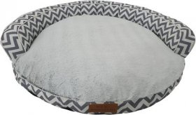 HappyCare Textiles Round Bolster Cat & Dog Bed