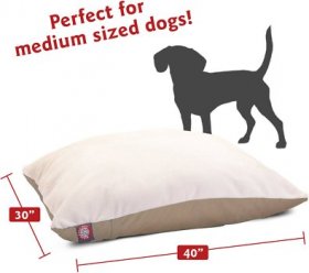 Majestic Pet Sherpa Personalized Pillow Dog Bed w/Removable Cover