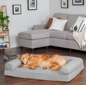 FurHaven Quilted Full Support Orthopedic Sofa Dog & Cat Bed