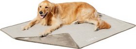 Frisco Faux Linen Personalized Dog & Cat Blanket, Beige, Large