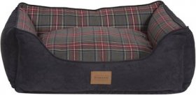 Pendleton Grey Stewart Kuddler Bolster Dog Bed w/Removable Cover