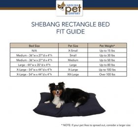 Carolina Pet Solid Shebang Indoor & Outdoor Pillow Dog Bed
