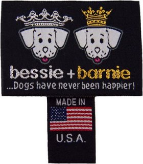 Bessie + Barnie Star Banner Bagel Pillow Dog Bed w/Removable Cover