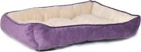 HappyCare Textiles Rectangle Ultra-Soft Bolster Cat & Dog Bed