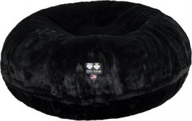 Bessie + Barnie Signature Short Shag Luxury Extra Plush Faux Fur Bagel Dog & Cat Bed