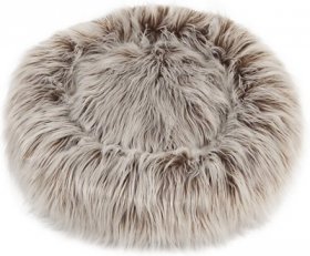 Snoozzy Glampet Donut Faux Fur Dog Be, Warm Ombre