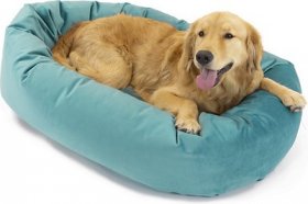 Majestic Pet Velvet Bagel Bolster Dog Bed