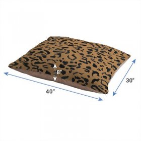 Deny Designs Animal Print Pillow Cat & Dog Bed w/ Removable Cover