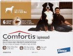 Comfortis Chewable Tablet for Dogs, 60.1-120 lbs, (Brown Box), 6 Chewable Tablets (6-mos. supply)