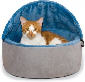 K&H Pet Products Self-Warming Hooded Cat Bed