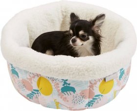 Frisco Hi-Wall Self-Warming Cat & Dog Bolster Bed, Tropical