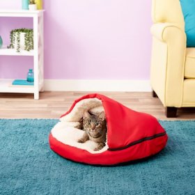Pet Parade Covered/Pillow Cat & Dog Bed with Removable Cover