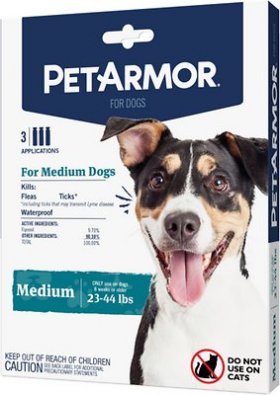 PetArmor Flea & Tick Spot Treatment for Dogs, 23-44 lbs, 3 Doses (3-mos. supply)