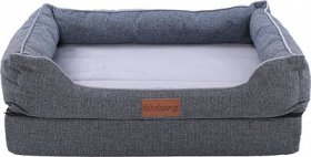 PLS Birdsong Fusion Orthopedic Pillow Dog Bed w/Removable Cover