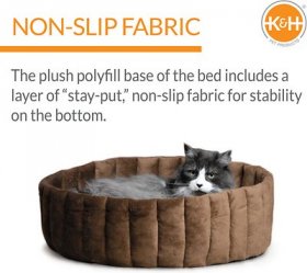 K&H Pet Products Lazy Cup Cat Bed, Tan/Mocha