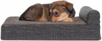 FurHaven Quilted Chaise Orthopedic Pillow Cat & Dog Bed