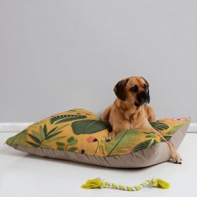 Deny Designs Palms Pillow Cat & Dog Bed w/ Removable Cover