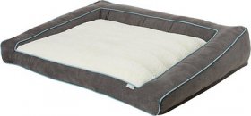 Frisco Plush Orthopedic Bolster Dog Bed w/Removable Cover