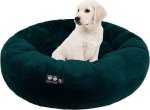 Bessie + Barnie Ultra Plush Deluxe Comfort Snuggle Bolster Cat & Dog Be, Green