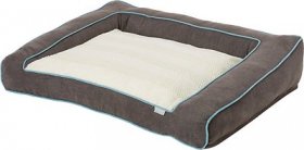 Frisco Plush Orthopedic Bolster Dog Bed w/Removable Cover