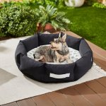 Frisco Indoor/Outdoor Deep Dish Cuddler Bolster Cat & Dog Bed
