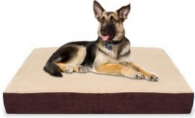 KOPEKS Waterproof Orthopedic Pillow Dog Bed w/Removable Cover, Brown
