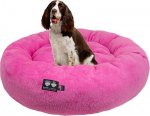Bessie + Barnie Ultra Plush Deluxe Comfort Snuggle Bolster Cat & Dog Bed