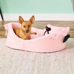 HDP Bassinet Bolster Cat & Dog Bed w/Removable Cover, Pink