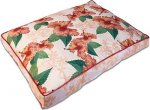 Guy Harvey Hibiscus Pillow Dog Bed w/ Removable Cover