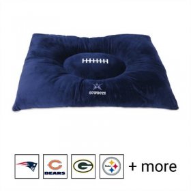 Pets First NFL Football Pillow Dog Bed