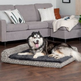 FurHaven Southwest Kilim Memory Foam Deluxe Chaise Dog & Cat Bed